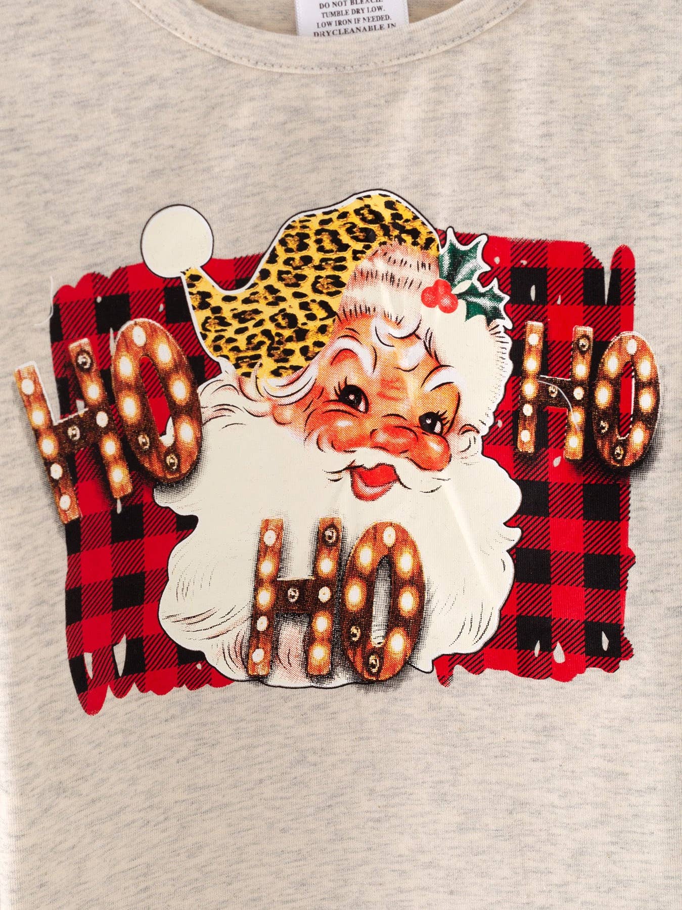 Red Plaid Santa w/ jeans Outfit Set