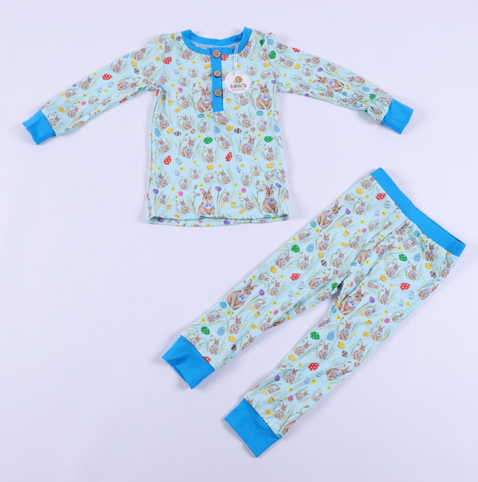 Easter blue or boy 2pc jammies - (also in sleeper)