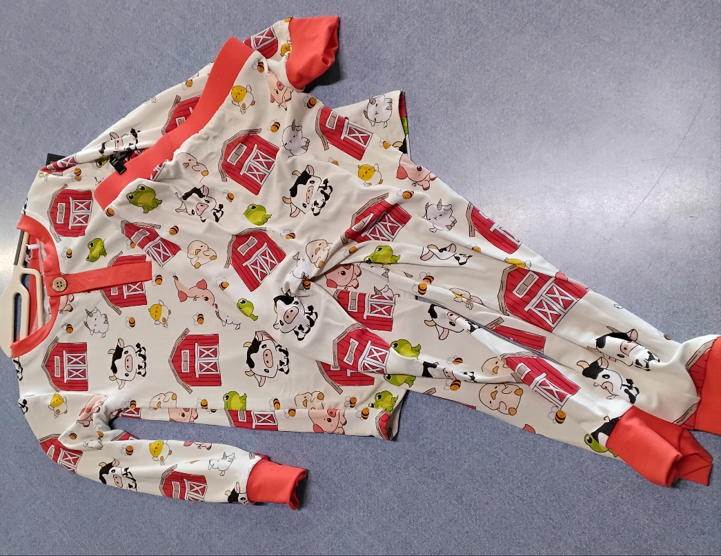 Barnyard Two-piece Jammies Red