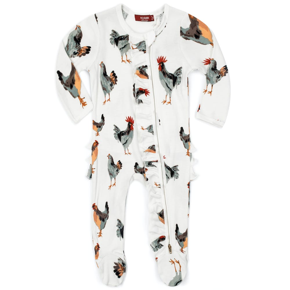 Chicken Organic Romper Matches The Little Rooster Book