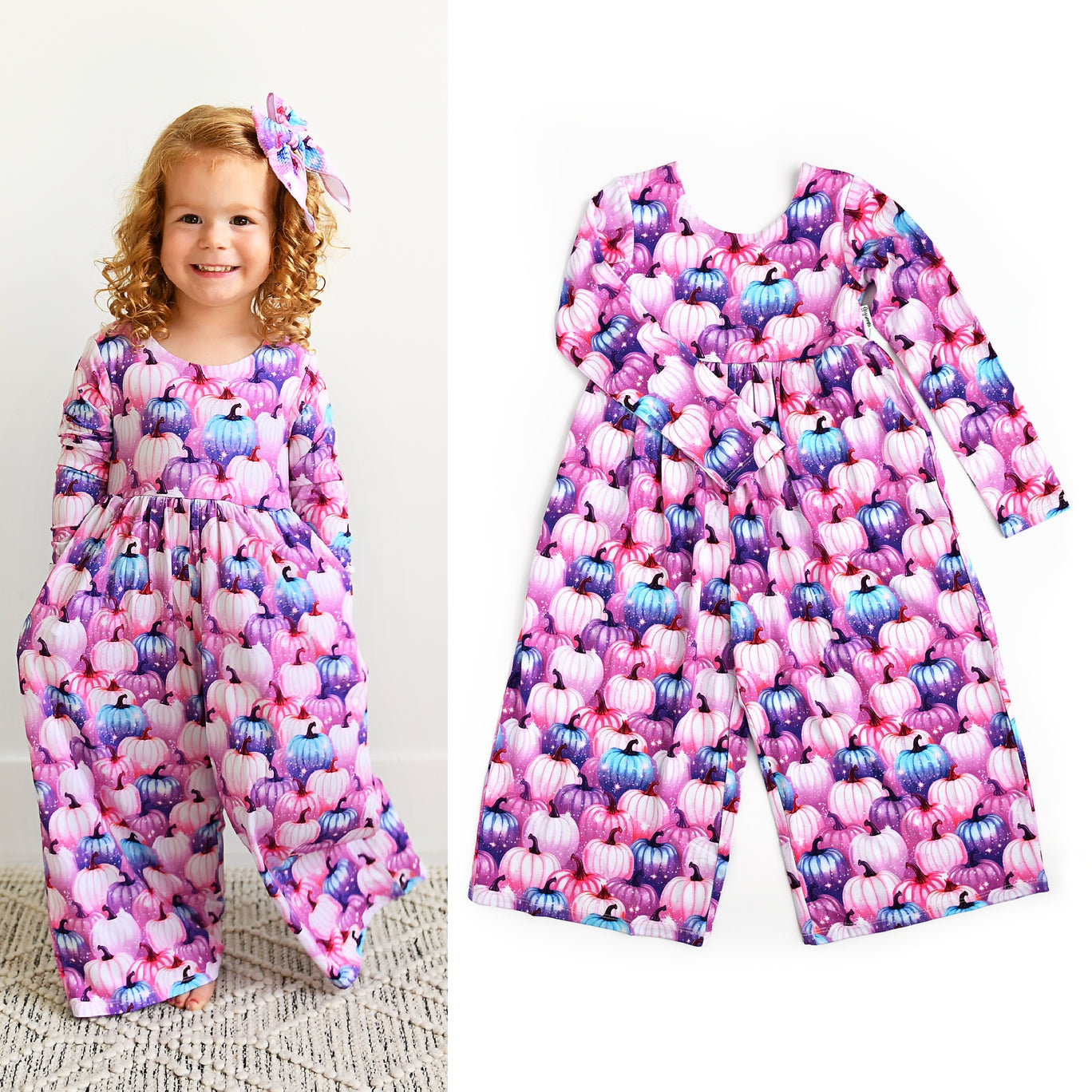 Pumpkin pink Romper