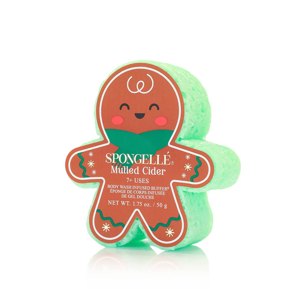 Gingerbread Holiday Spongelle Buffer Christmas Gift