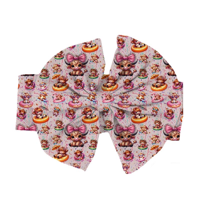 Donut cow sleeper with ruffle bottom - also available hairbow or 2pc jammies