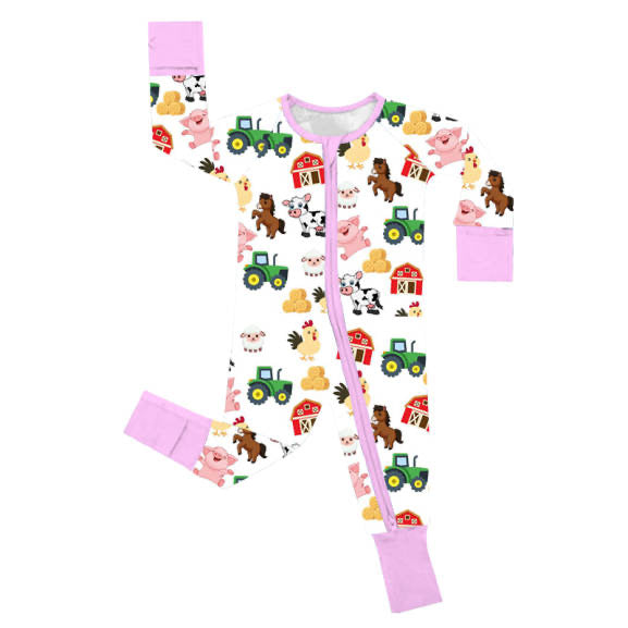 Barnyard Farm Long Sleeve Sleeper -- Exclusive Design