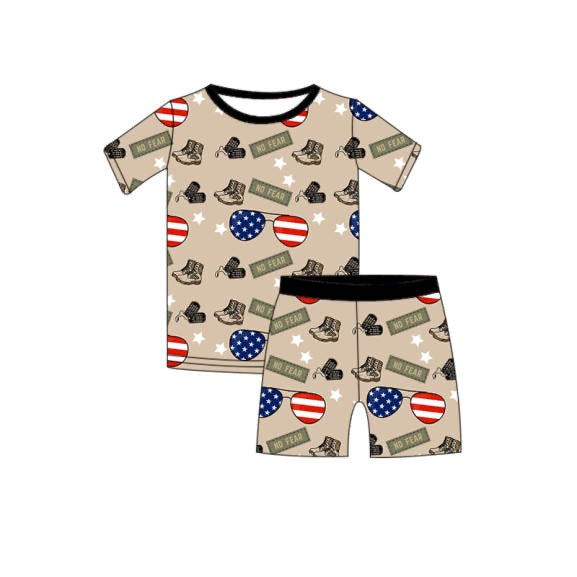 Military 2 Piece short Jammies -- Exclusive Design