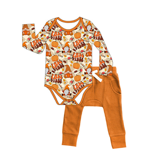 Fall vibes onesie 2pc pant outfit