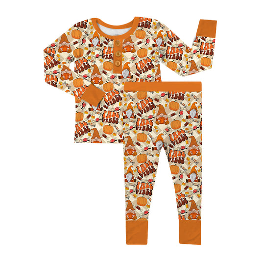 Fall vibes w/button 2pc jammies