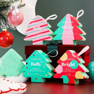 Holiday Tree Spongelle Buffer Christmas Gifts