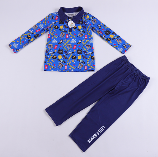 Little Rookie - police - Boy 2pc Outfit