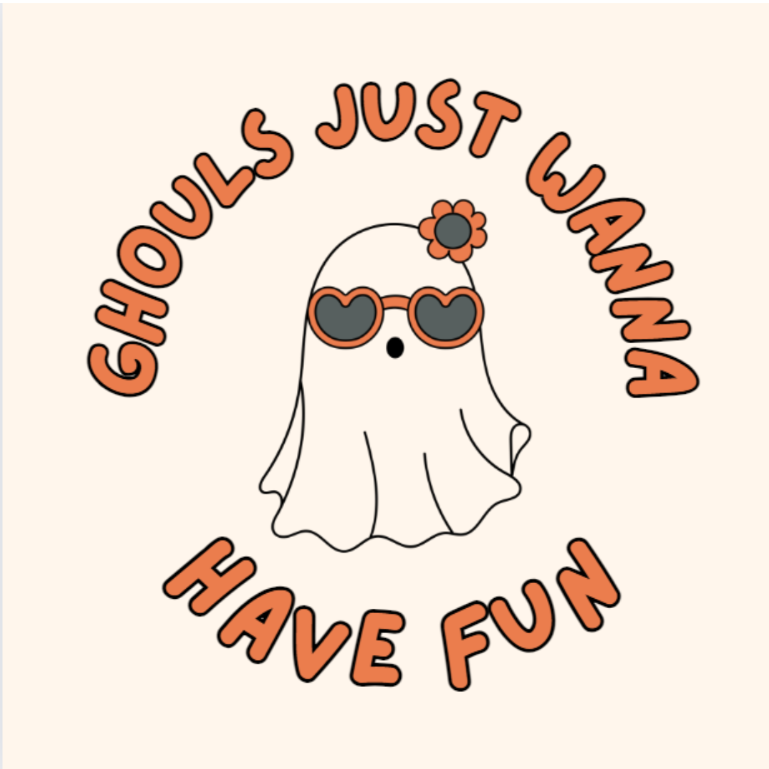 Ghouls Just Wanna Have Fun 2pc Girl Bell Bottoms outfit