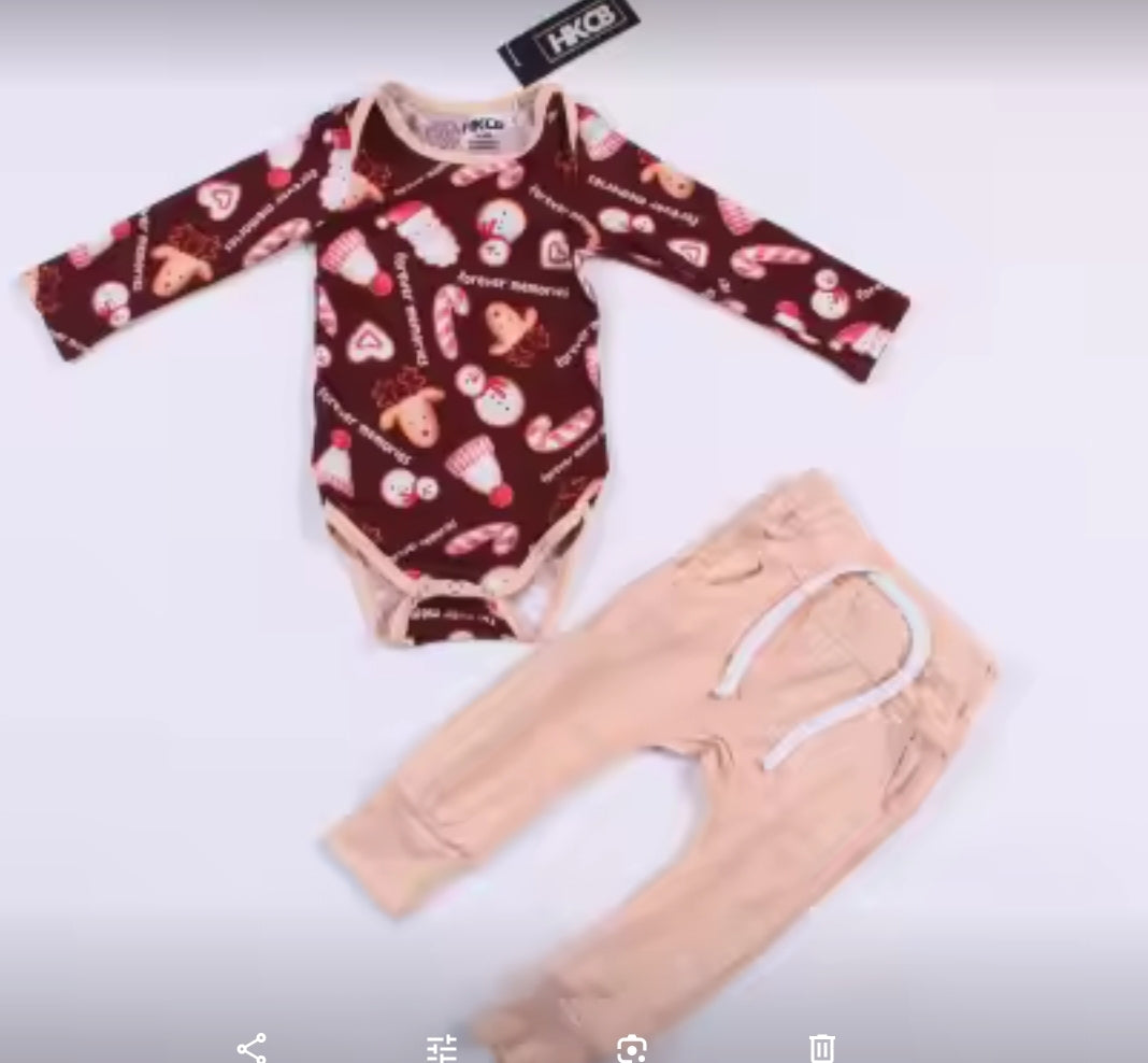 Christmas cookie collection - 2 pc onesie outfit
