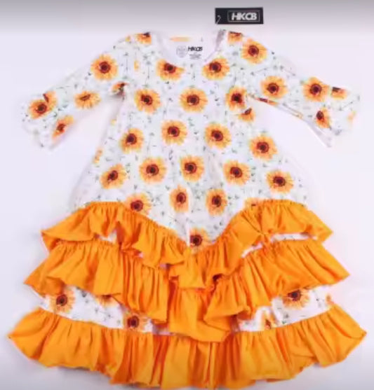 Sunflower Twirl Dress