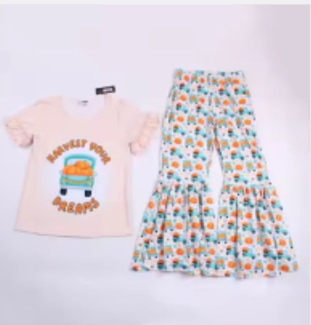Fall Harvest your Dreams/ Truck - LADIES shirt/pant set XXL