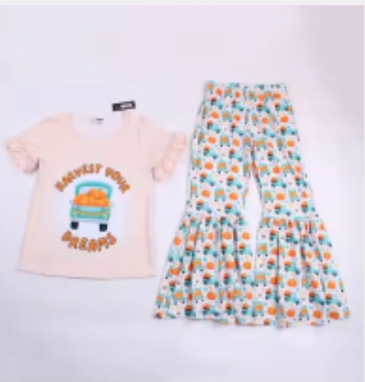 Fall Harvest your Dreams/ Truck - LADIES shirt/pant set XXL