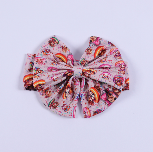 Donut Cow Hairbow (compliment sleeper or 2pc jammie)