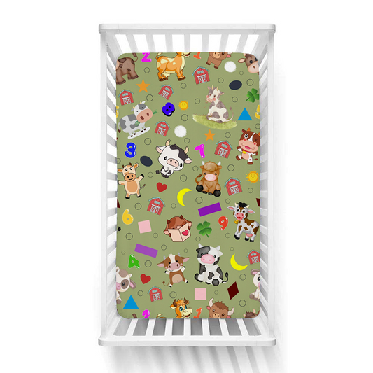 ABC Farm Crib Sheet