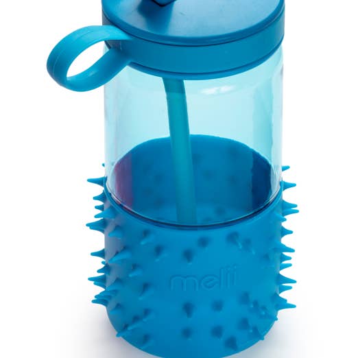 Toddler and Kids Spikey Water Bottle with Straw and Handle