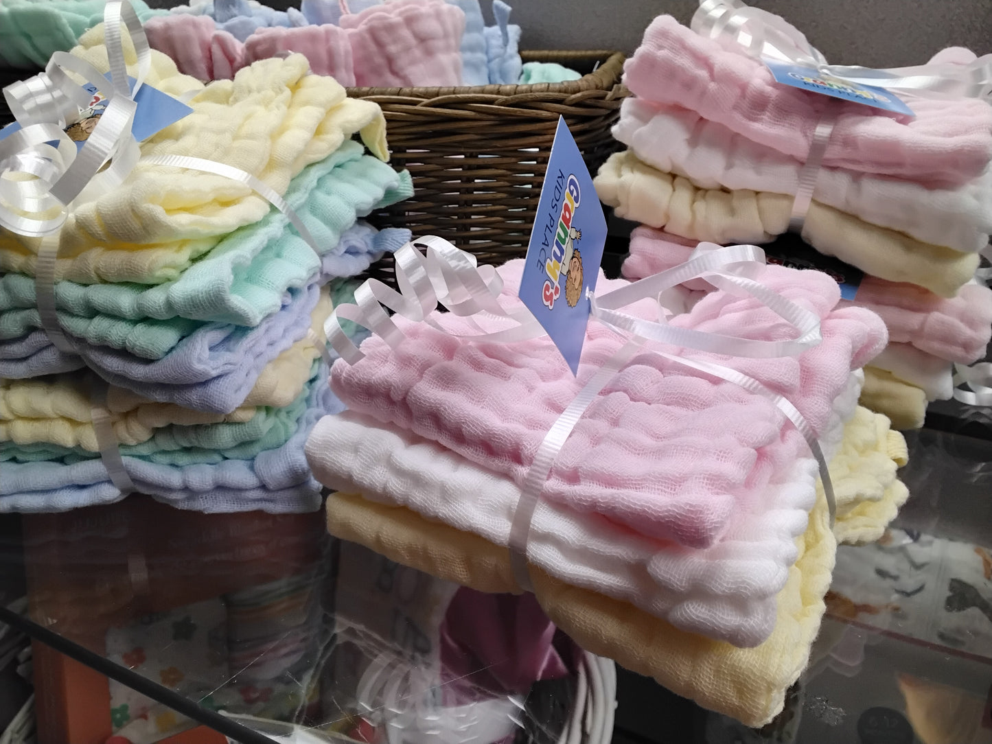 Cotton Muslin Baby Towel 3pk