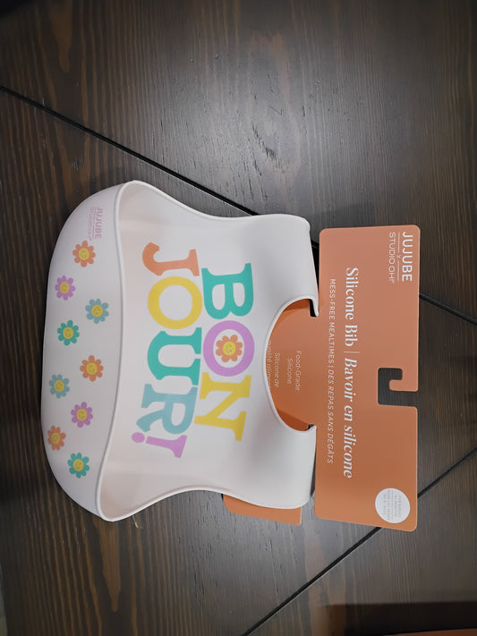 Bon Jour Little Miss Sunshine Silicone Bib