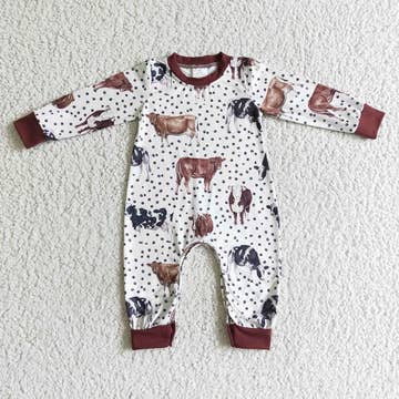 MultiCow Dots Long Sleeve Sleeper