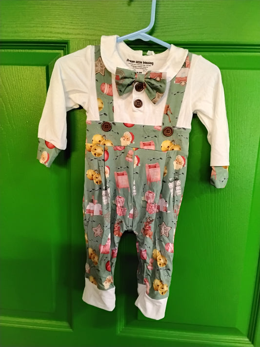 Vintage Christmas Boy outfit/sleeper