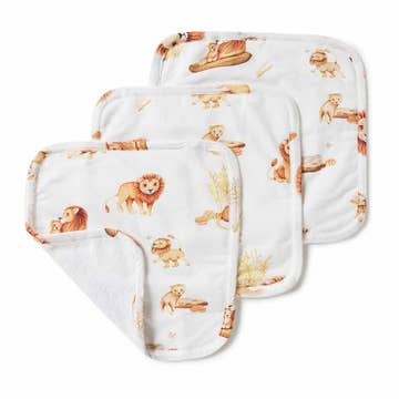 Pony Pals or Lion Organic Wash Cloths