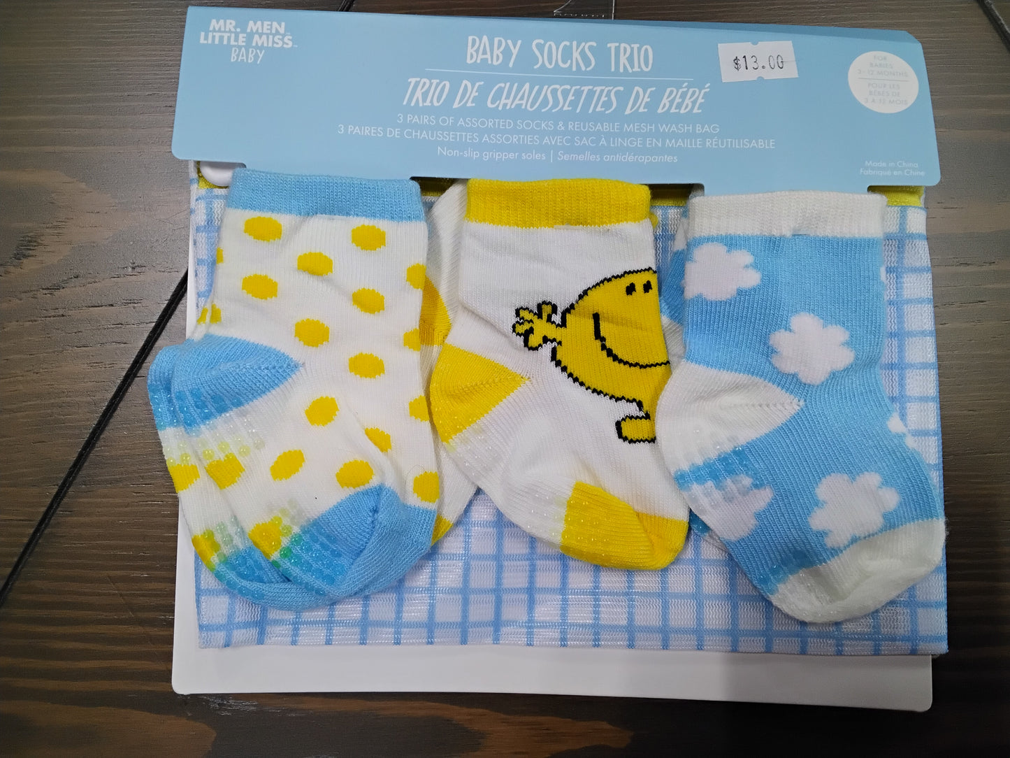 Mr. Men Baby Socks Trio