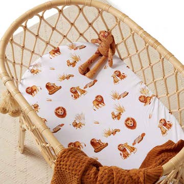 Lion or Kanga Bassinet Sheet / Change Pad Cover