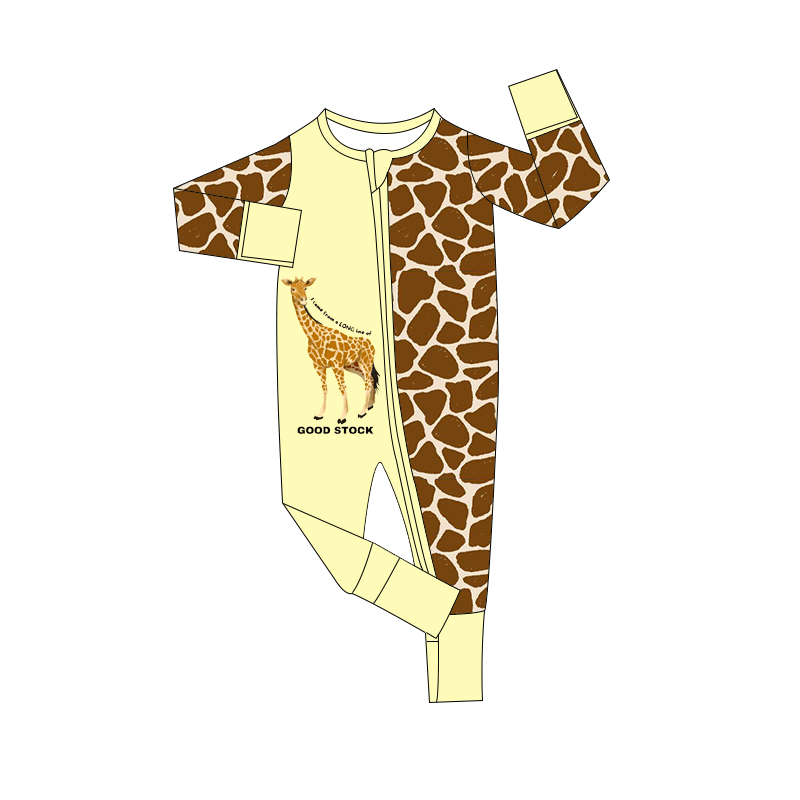 Giraffe Sleeper - "Good stock" - no ruffle
