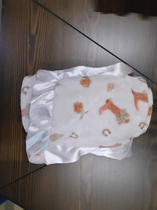 Pink Horse Ultra Soft Thick Reversible Blanket