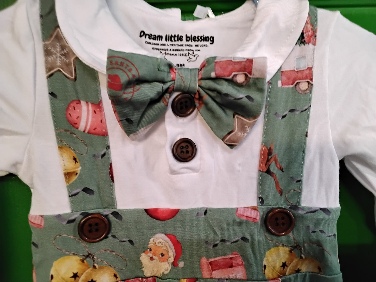 Vintage Christmas Boy outfit/sleeper